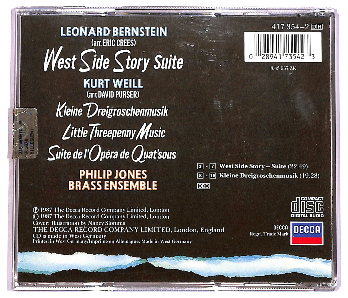 EBOND Bernstein - West Side Story Suite Kleine Dreigroschenmusik CD CD077706