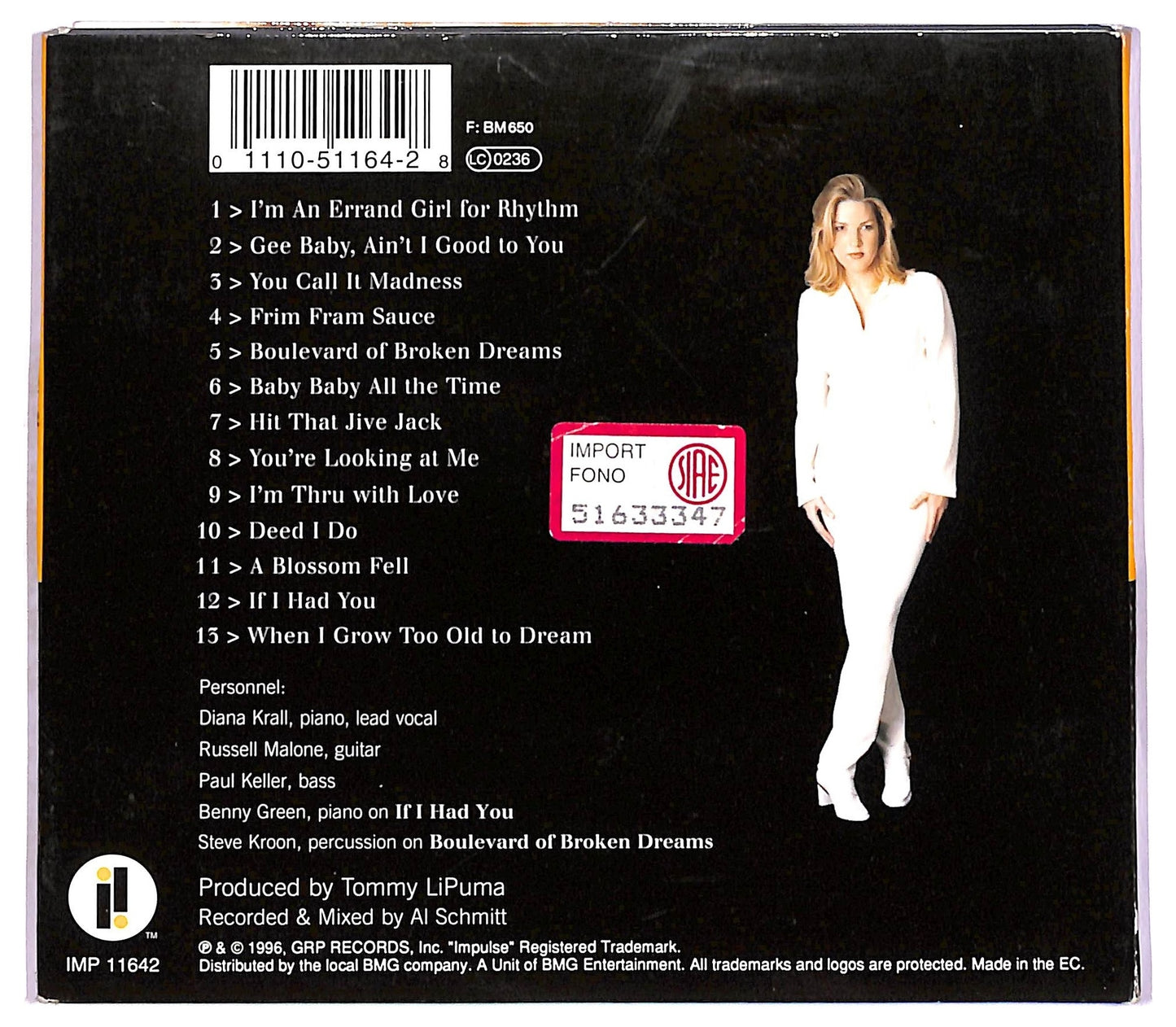 EBOND Diana Krall - All For You (A Dedication To The Nat King Cole Trio) CD CD077726
