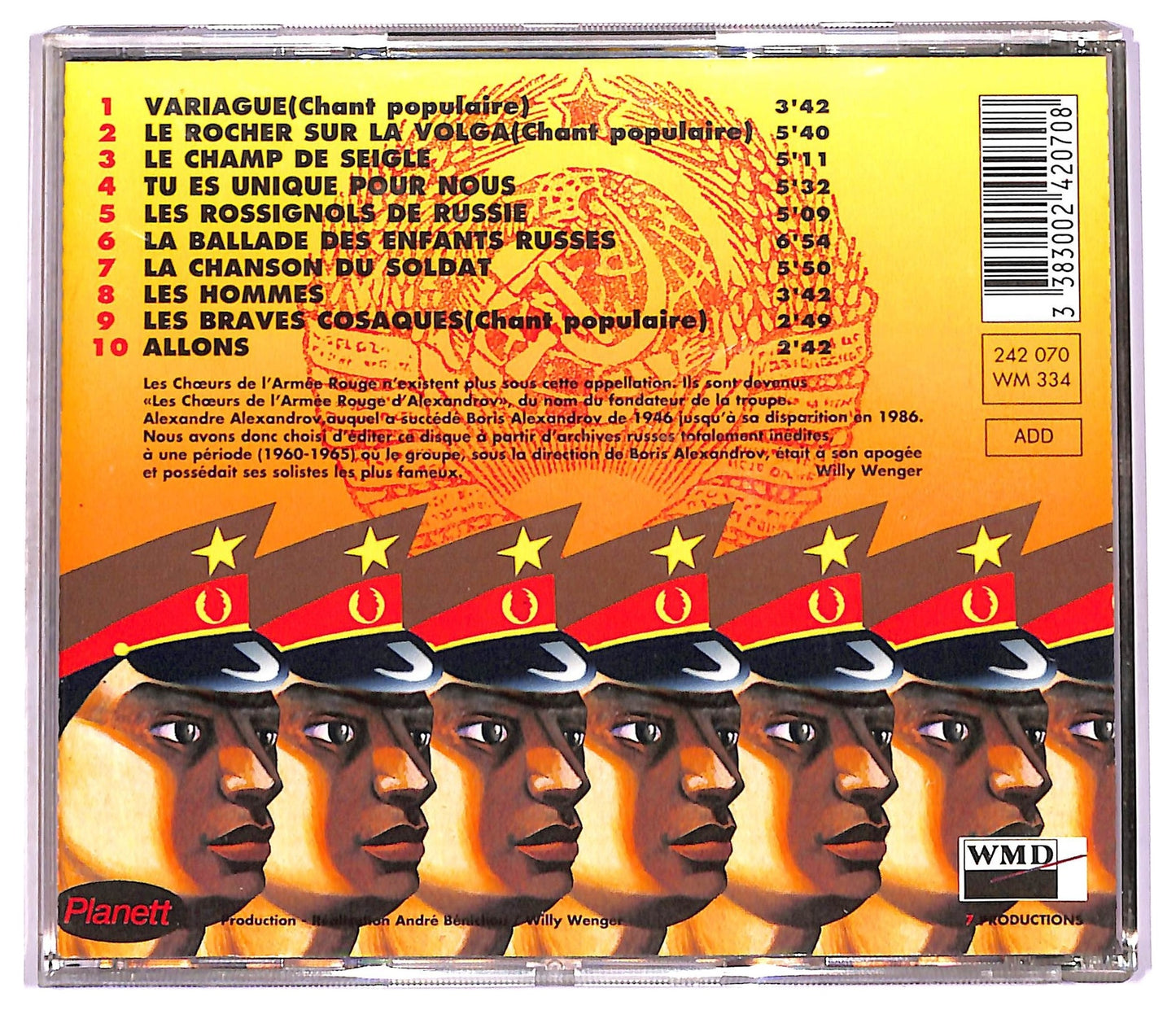 EBOND Various - Les Choeurs de l'armee Rouge vol.3 CD CD077746
