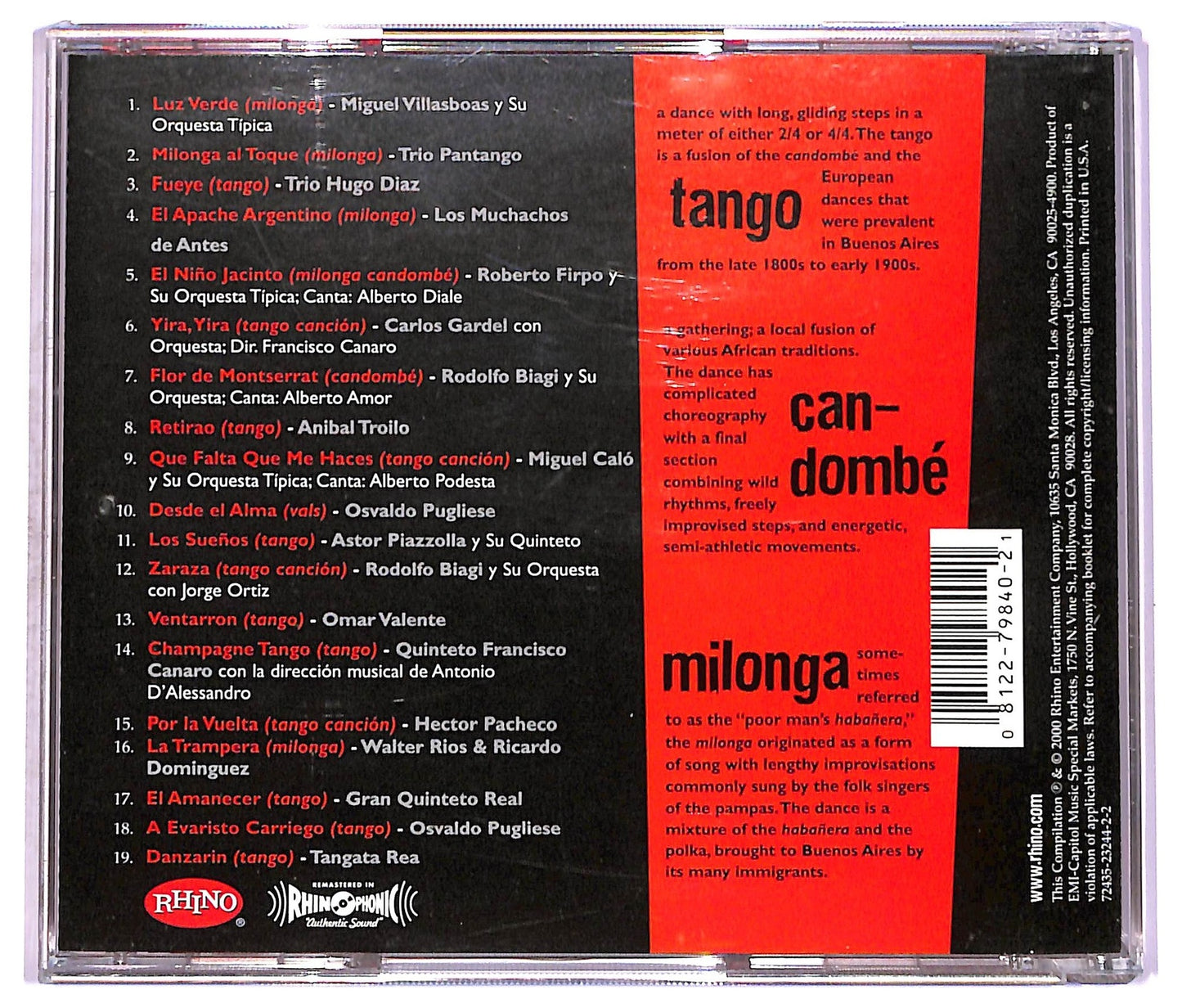 EBOND Various - Bailemos Tango: A Century of Tango on the Dance Floor CD CD077815