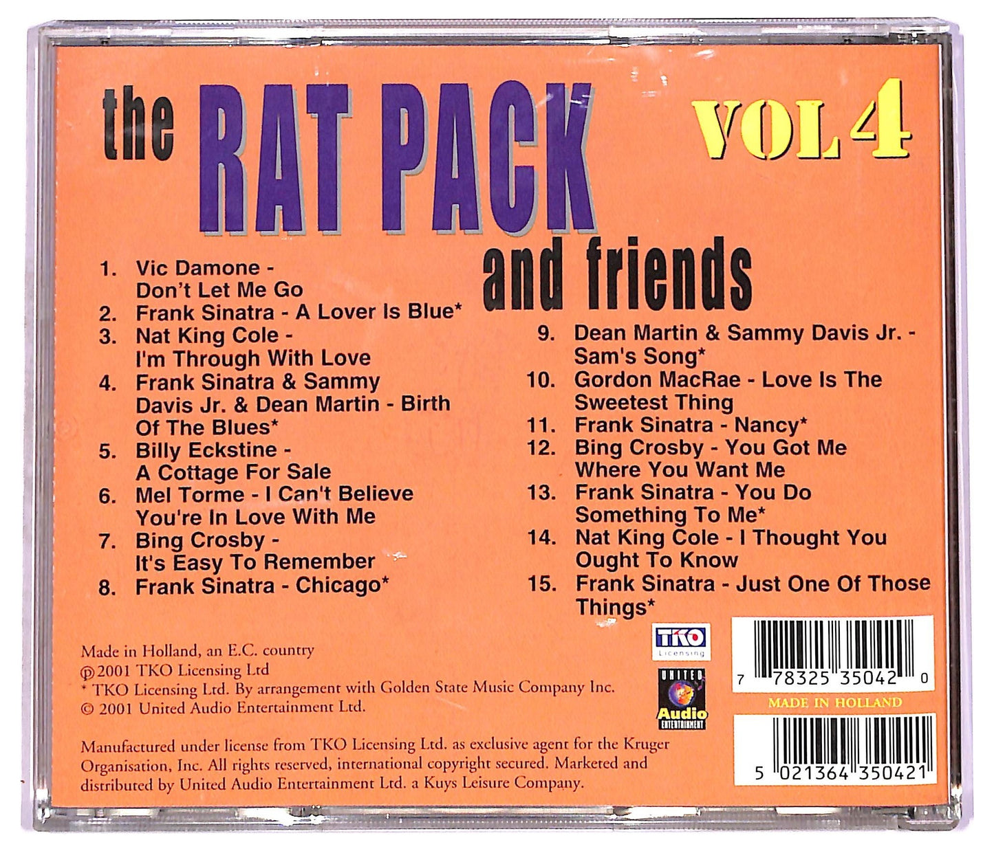 EBOND Various - The Rat Pack And Friends vol.4 CD CD077834