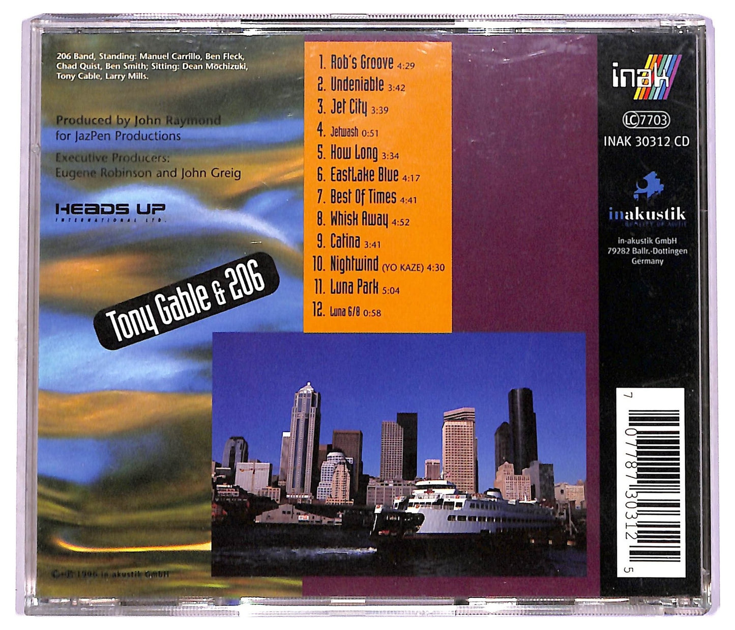 EBOND Tony Gable & 206 - Seven Hills CD CD077929