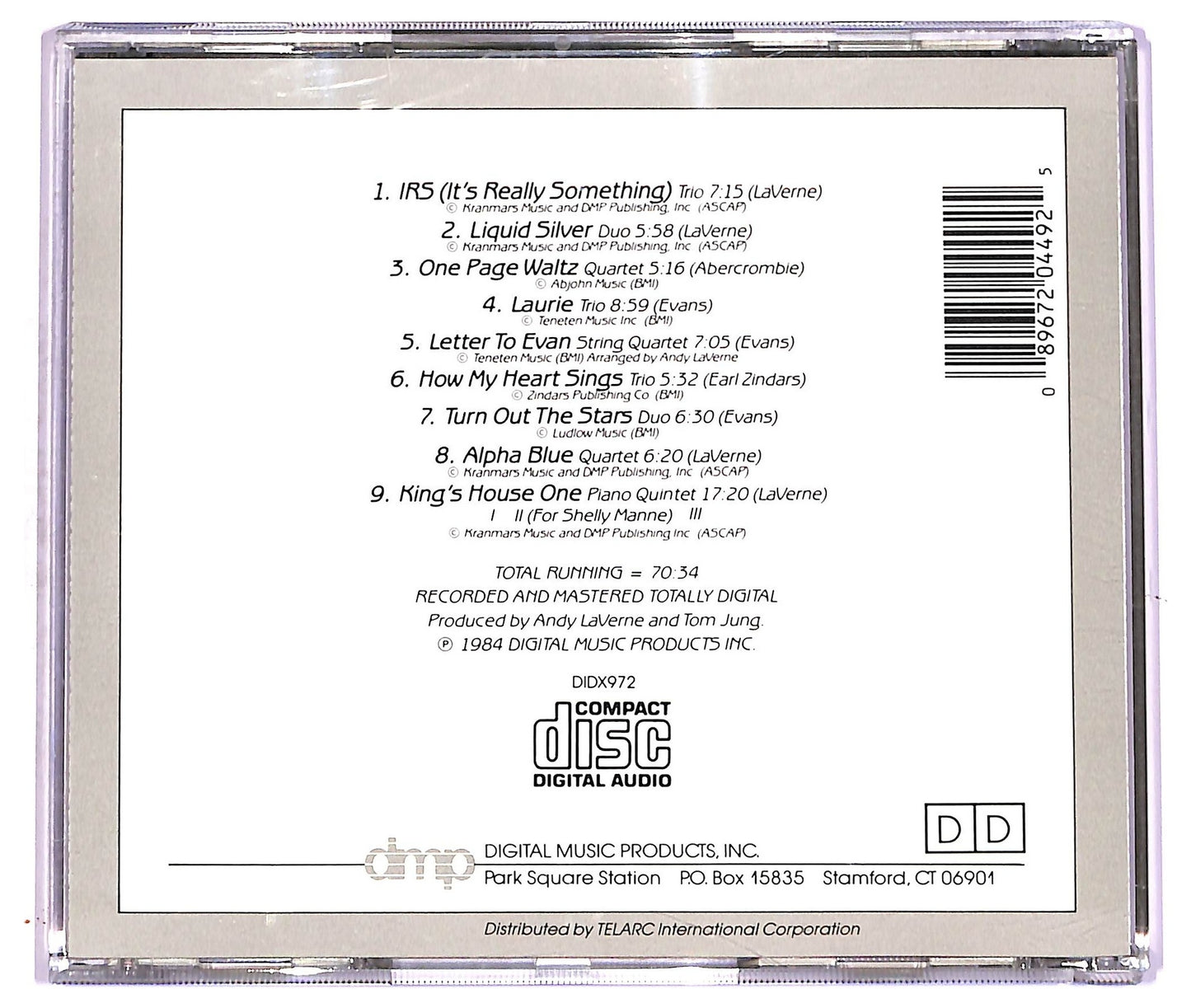 EBOND Andy LaVerne - Liquid Silver CD CD078010