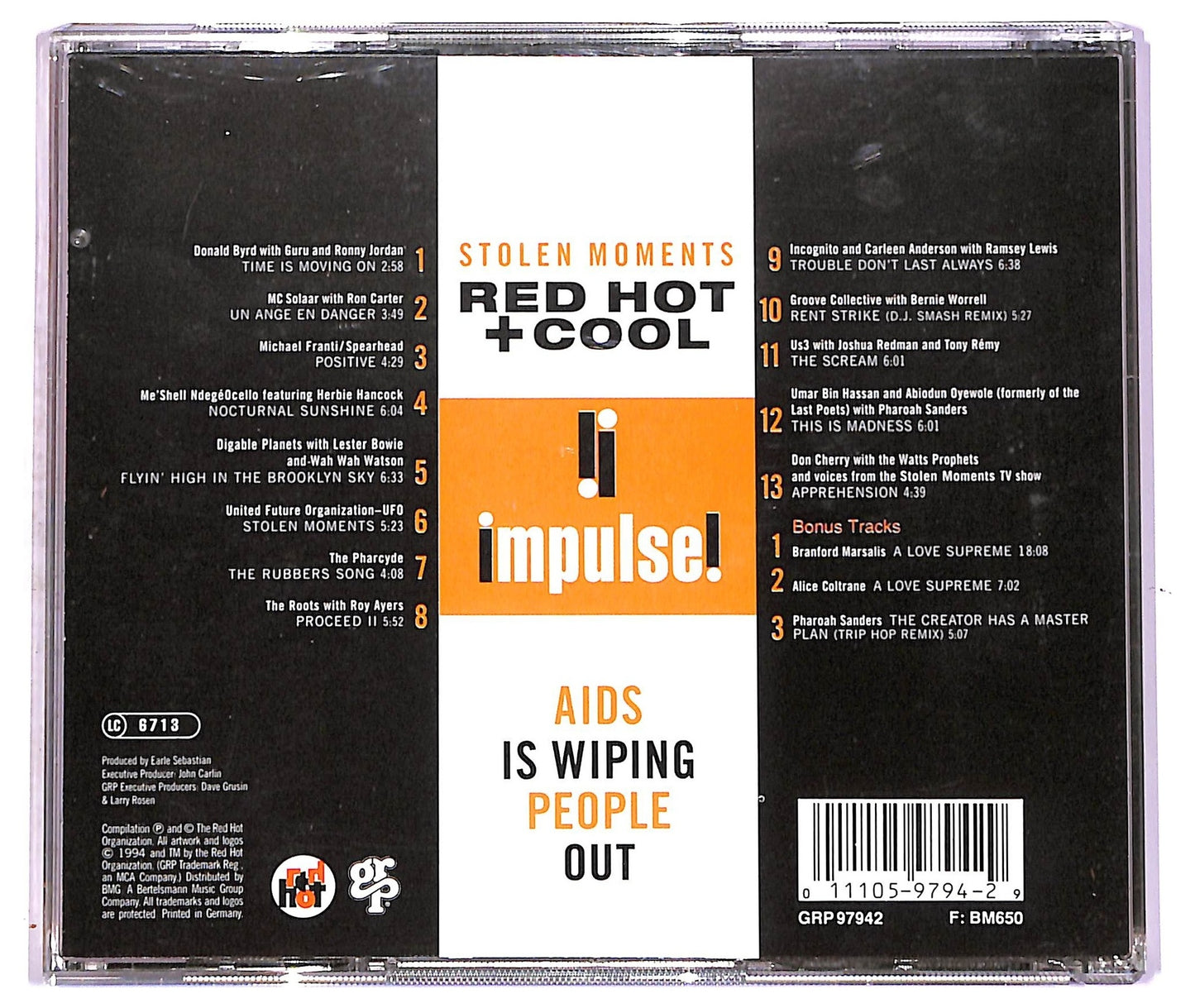 EBOND Various - Stolen Moments (Red Hot + Cool) CD CD078035