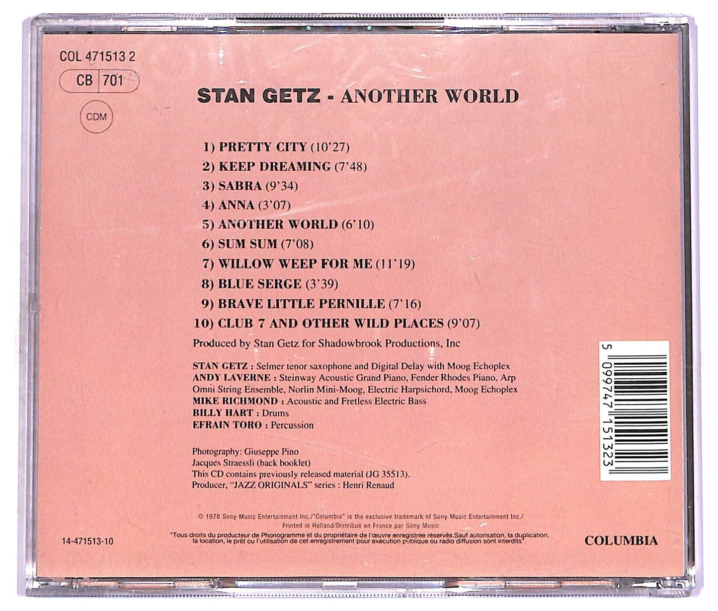 EBOND Stan Getz - Another World CD CD078115