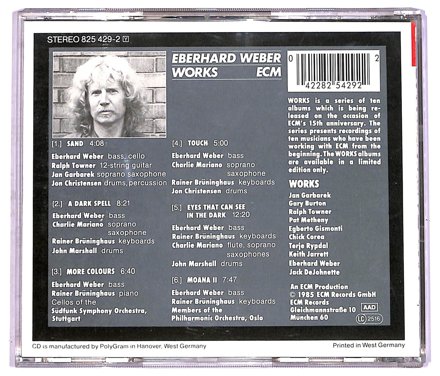 EBOND Eberhard Weber - Works CD CD078129