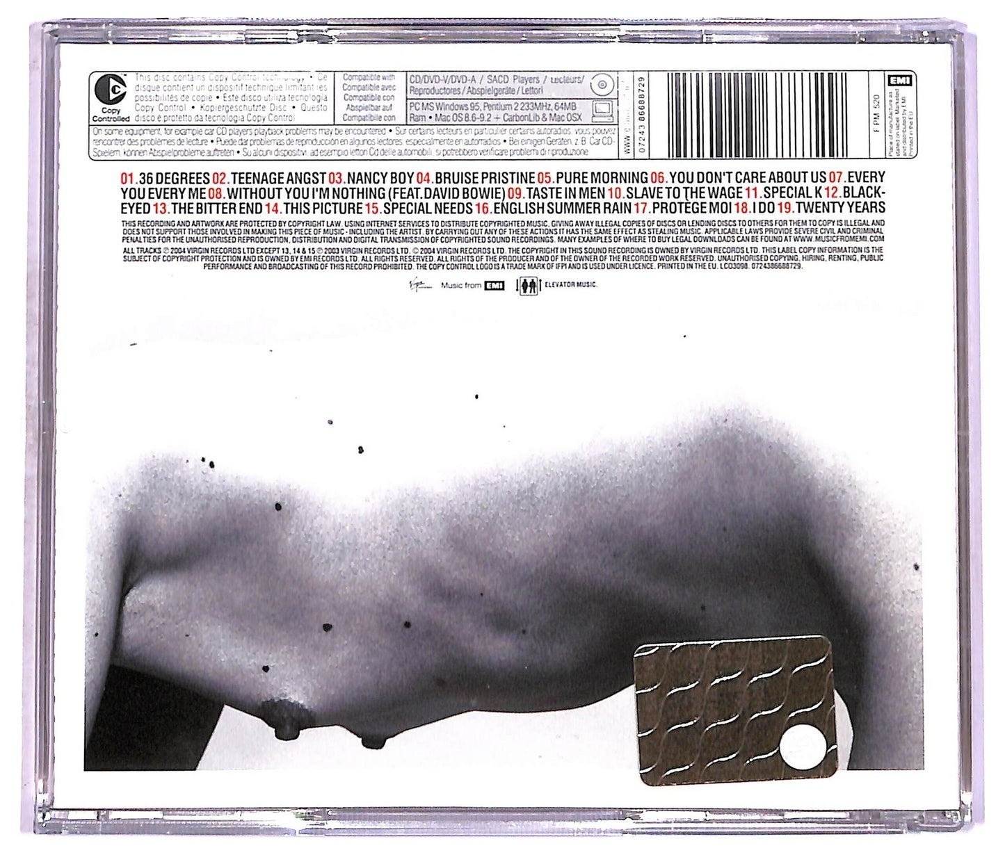 EBOND Placebo - Once More With Feeling (Singles 1996-2004) CD CD078202
