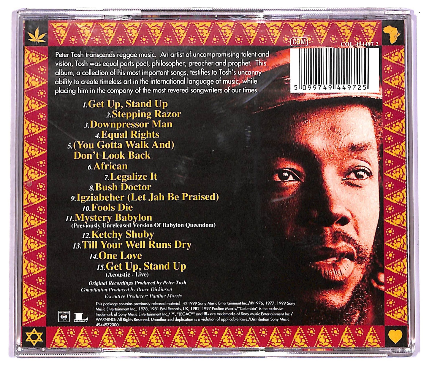 EBOND Peter Tosh - Scrolls Of The Prophet: The Best Of Peter Tosh CD CD078315
