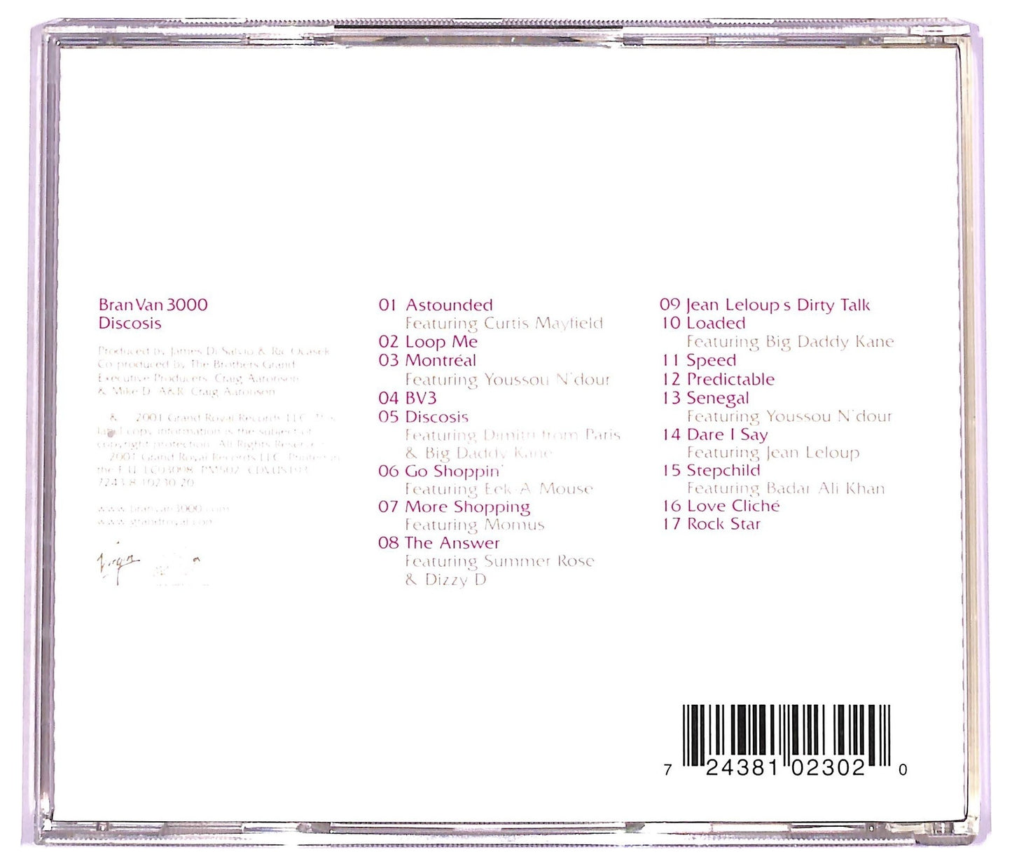 EBOND Bran Van 3000 - Discosis CD CD078329