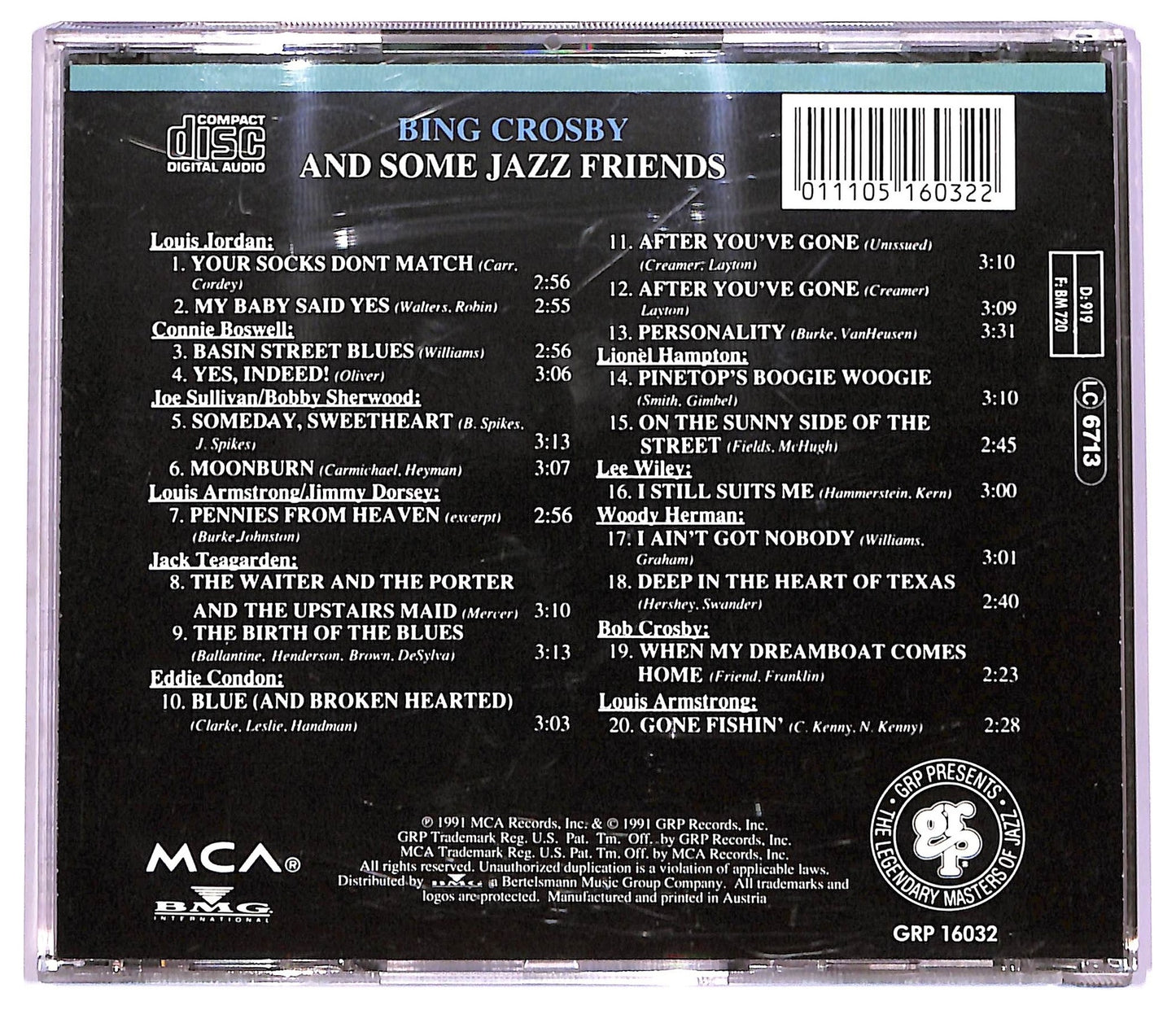 EBOND Bing Crosby - Bing Crosby And Some Jazz Friends CD CD078403