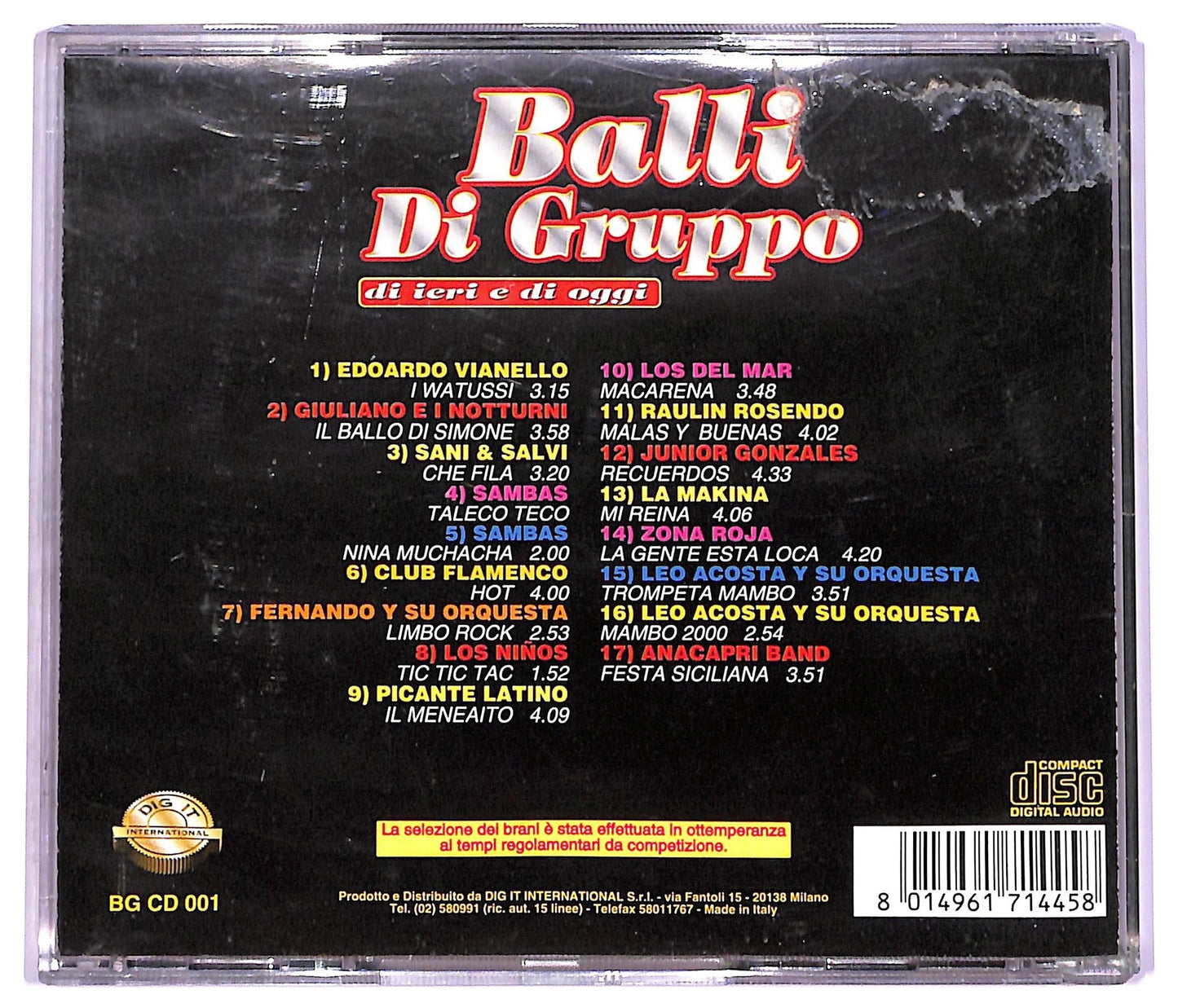 EBOND Various - Balli Di Gruppo Di Ieri E Di Oggi CD CD078456