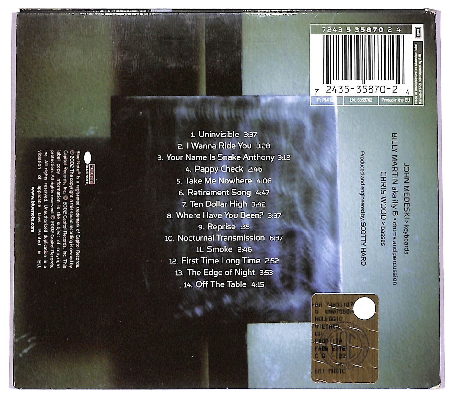 EBOND Medeski Martin And Wood - Uninvisible CD CD078516