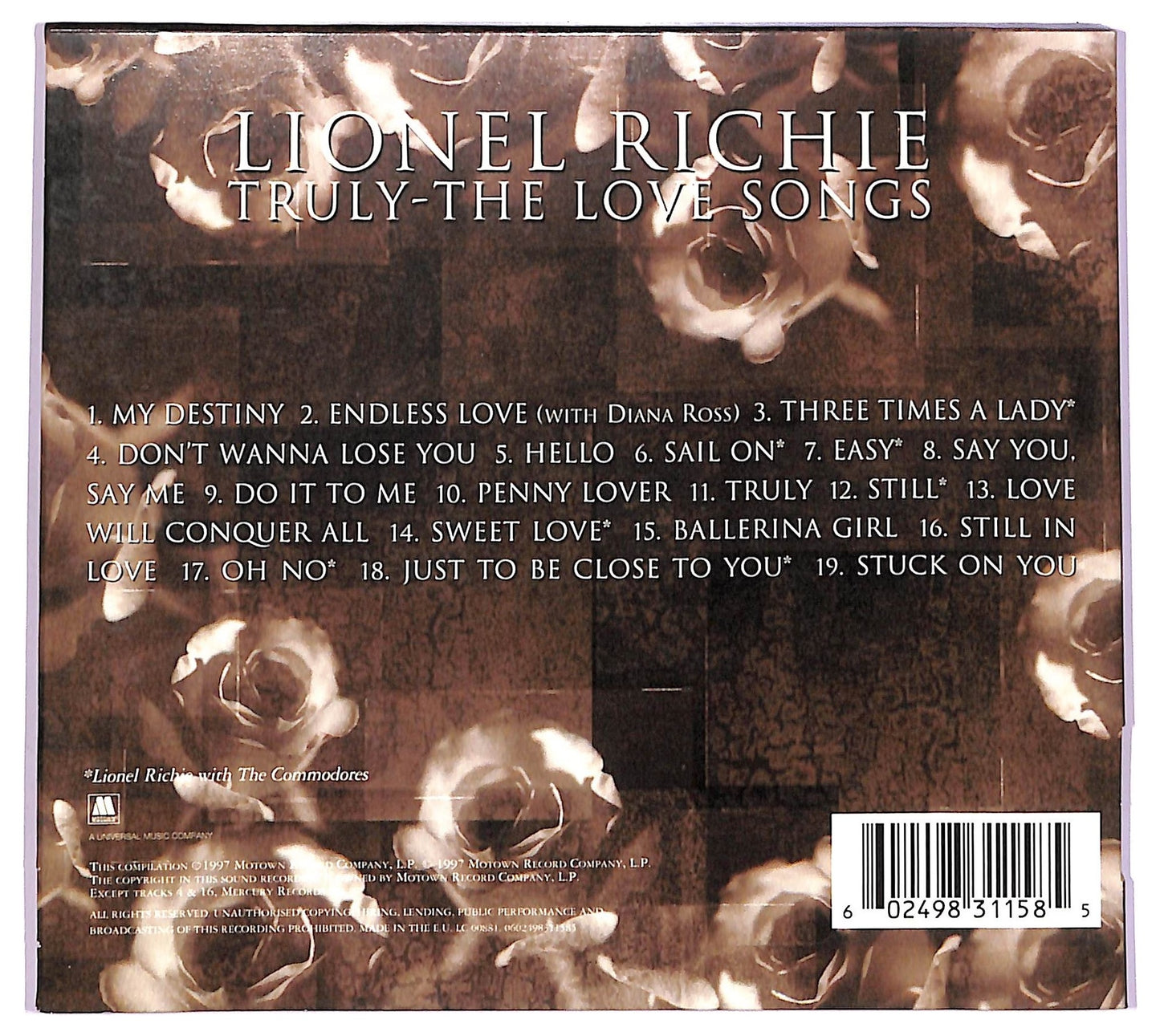 EBOND Lionel Richie - Truly - The Love Songs CD CD078526