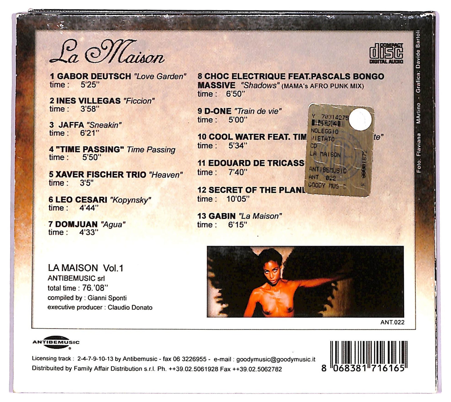 EBOND Gianni Sponti - La Maison CD CD078533