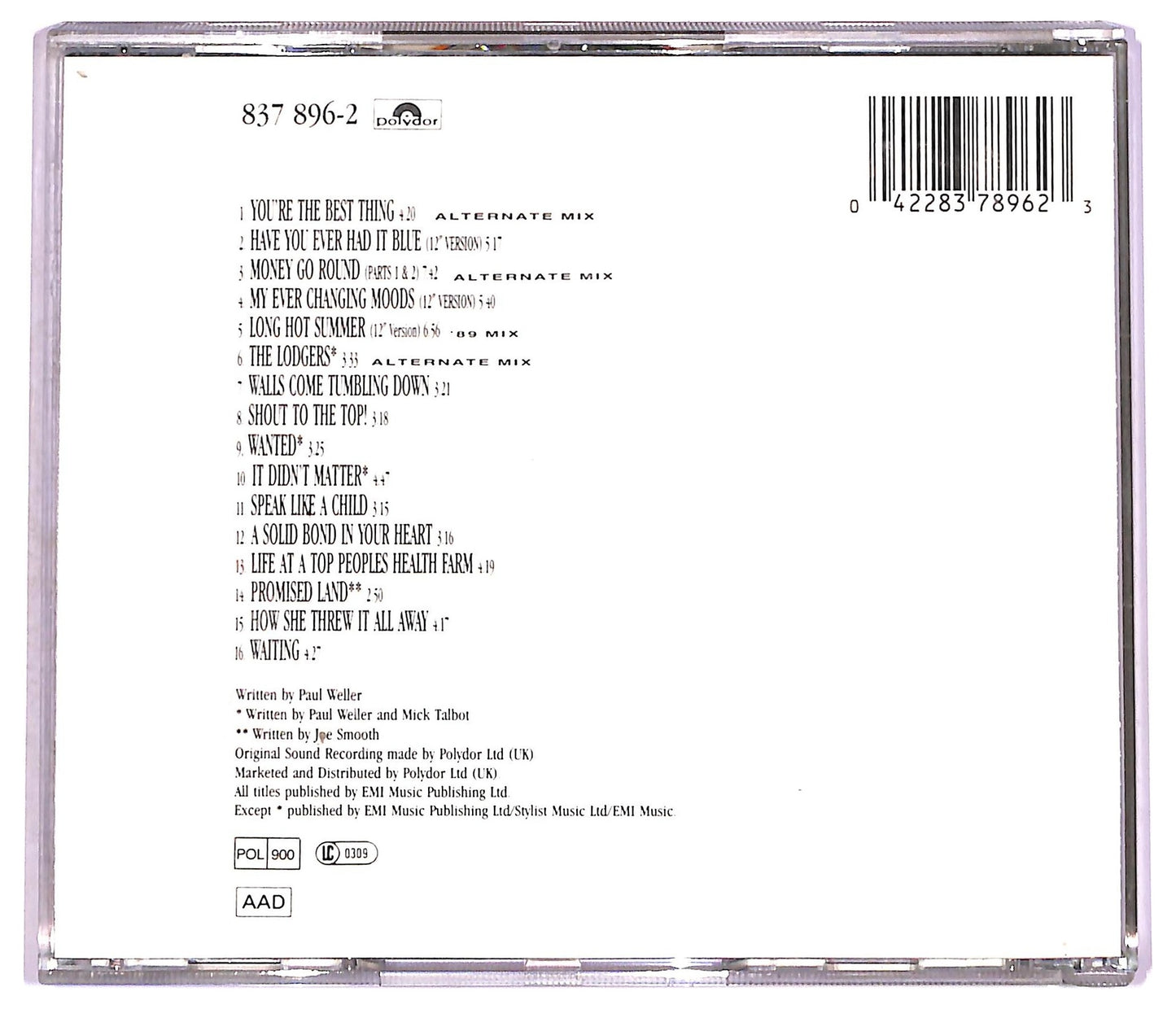 EBOND The Style Council - The Singular Adventures Of The Style Council CD CD078558