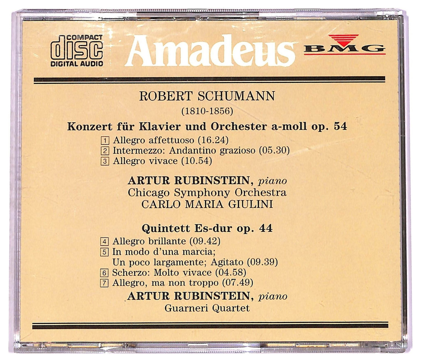 EBOND R. Schumann - Concerto Per Pianoforte E Orchestra Op. 54 - Quintetto Op. 44 CD CD078604