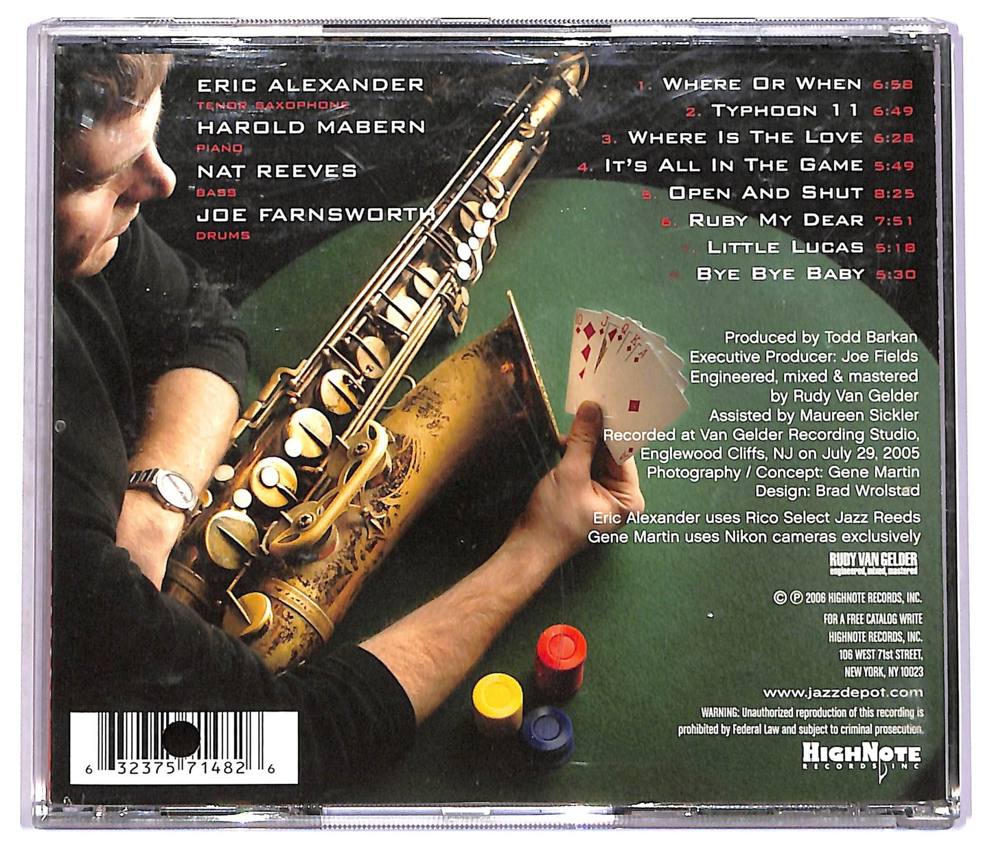 EBOND Eric Alexander - It's All In The Game CD CD078625