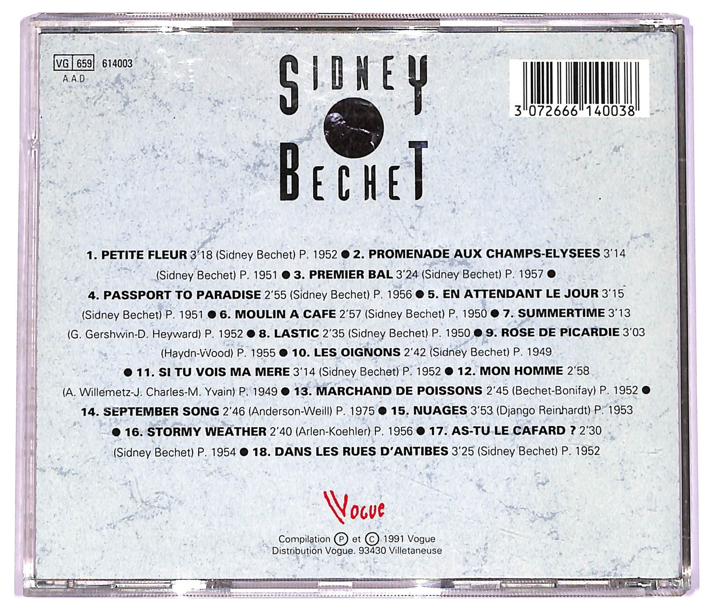 EBOND Sidney Bechet - Les Originaux CD CD078630
