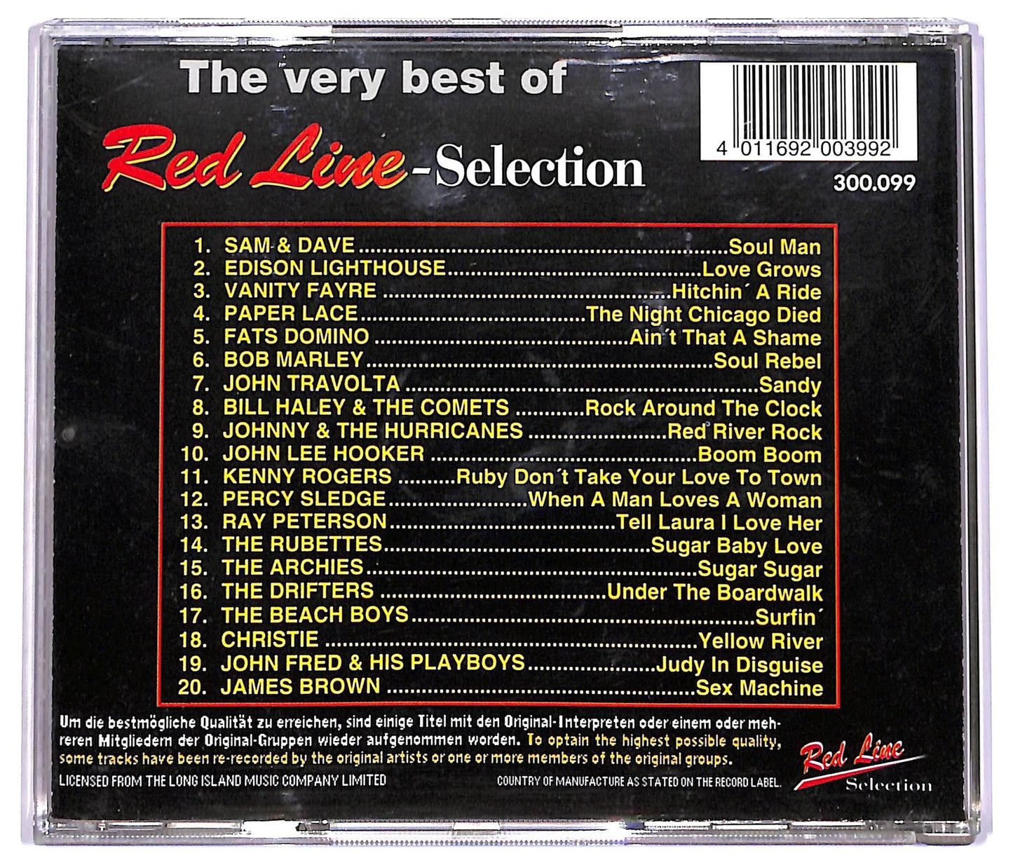 EBOND Various - The Very Best Of Red Line - Selection CD CD078727