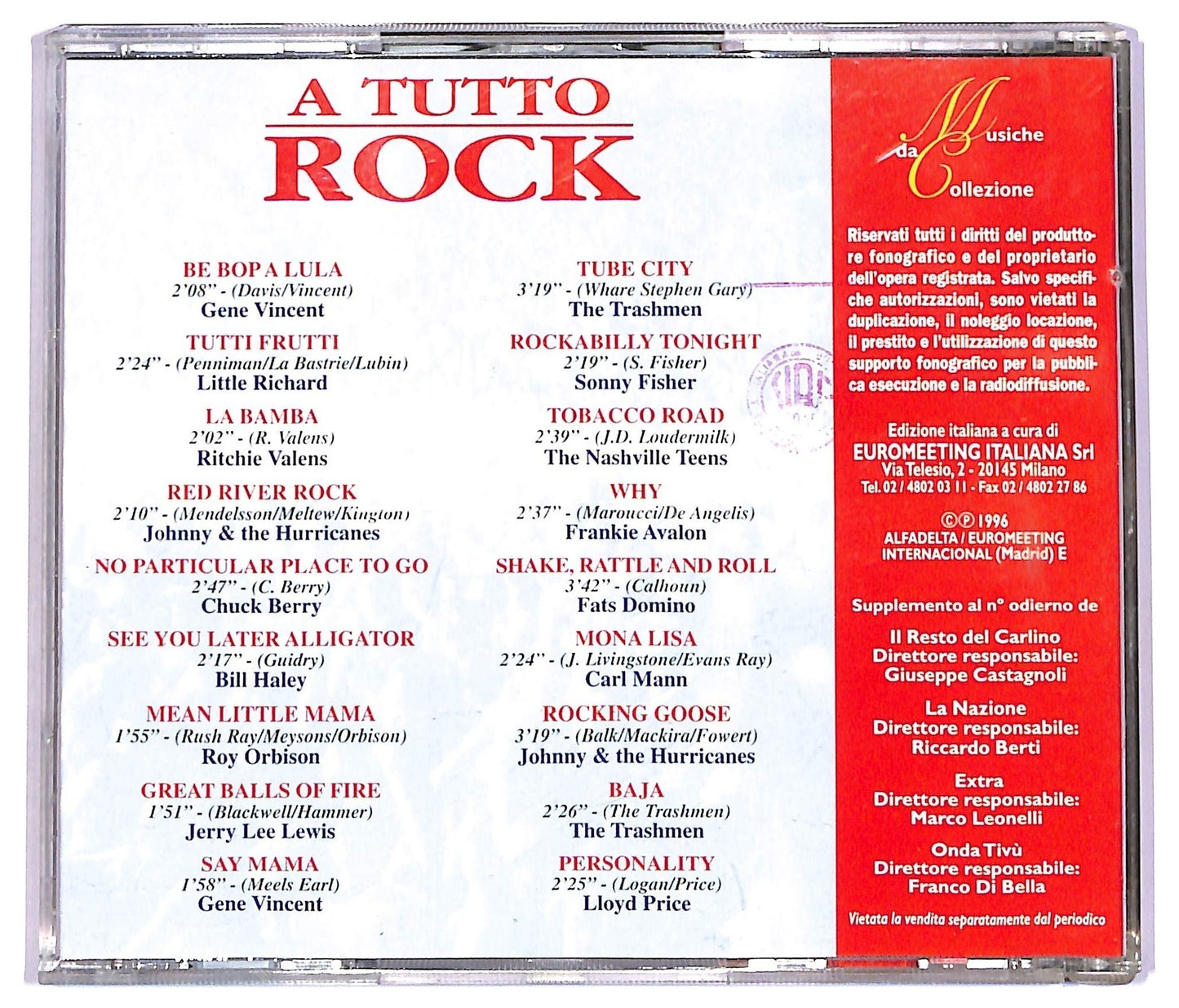 EBOND Various - A Tutto Rock CD CD078731