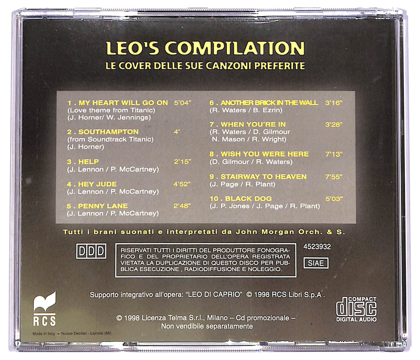 EBOND Various - Leo's Compilation (Le Cover Delle Sue Canzoni Preferite) CD CD078819
