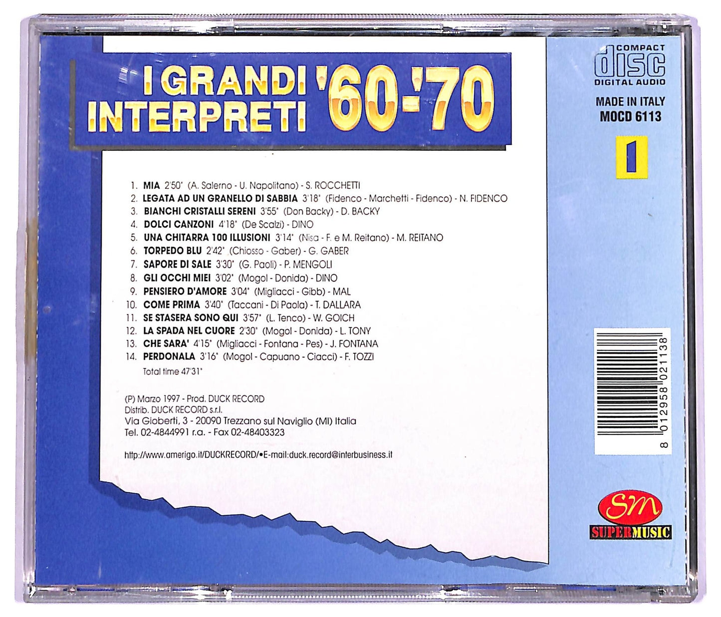 EBOND Various - I Grandi Interpreti '60-'70 Vol. 1 CD CD078828