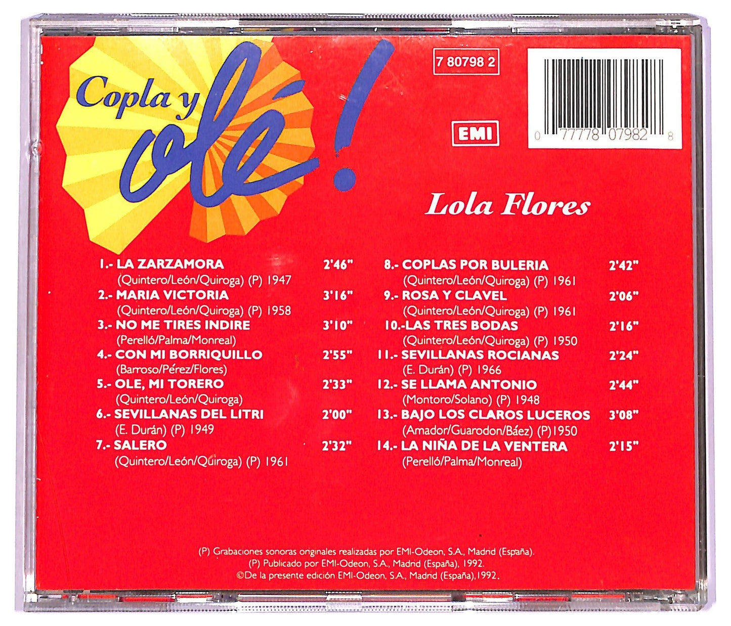 EBOND Lola Flores - Copla y Ole CD CD078934