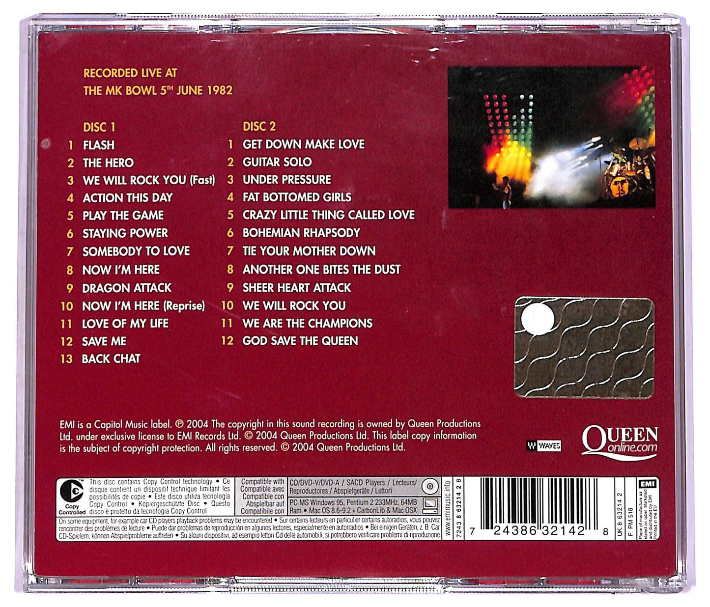EBOND Queen - Queen On Fire (Live At The Bowl) CD CD078961
