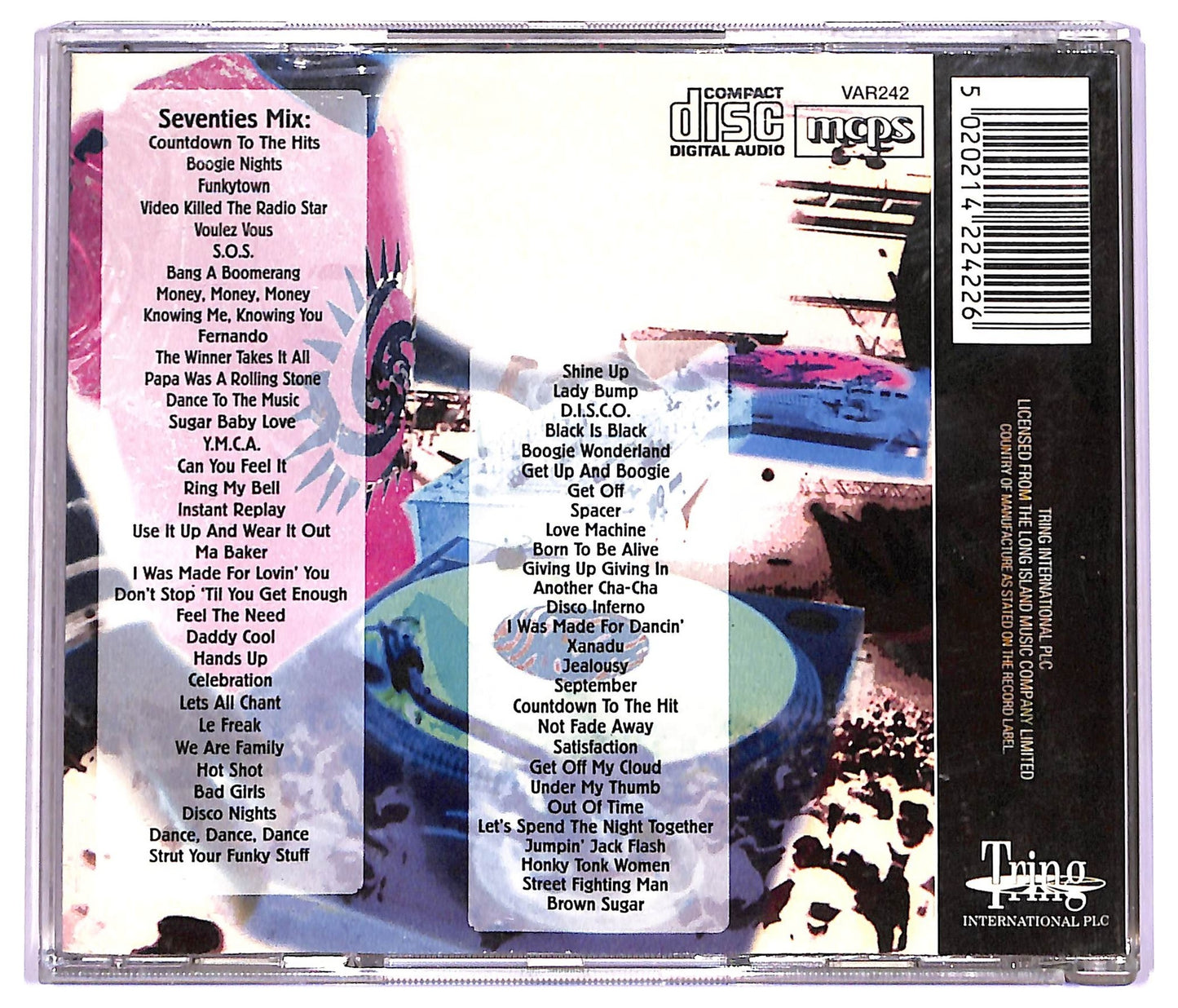 EBOND The Vision Mastermixers - Seventies Mixes CD CD079001