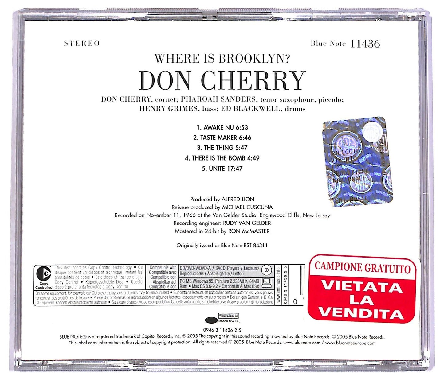 EBOND Don Cherry - Where Is Brooklyn? CD CD079207