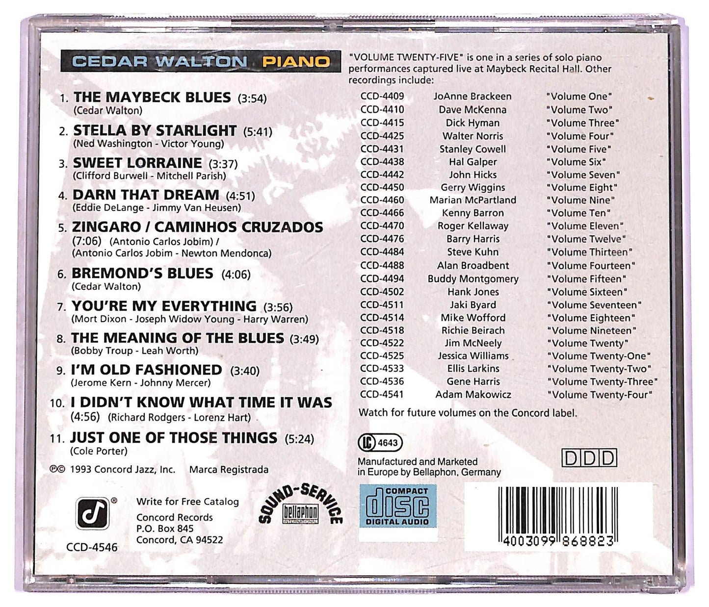 EBOND Cedar Walton - At Maybeck CD CD079224