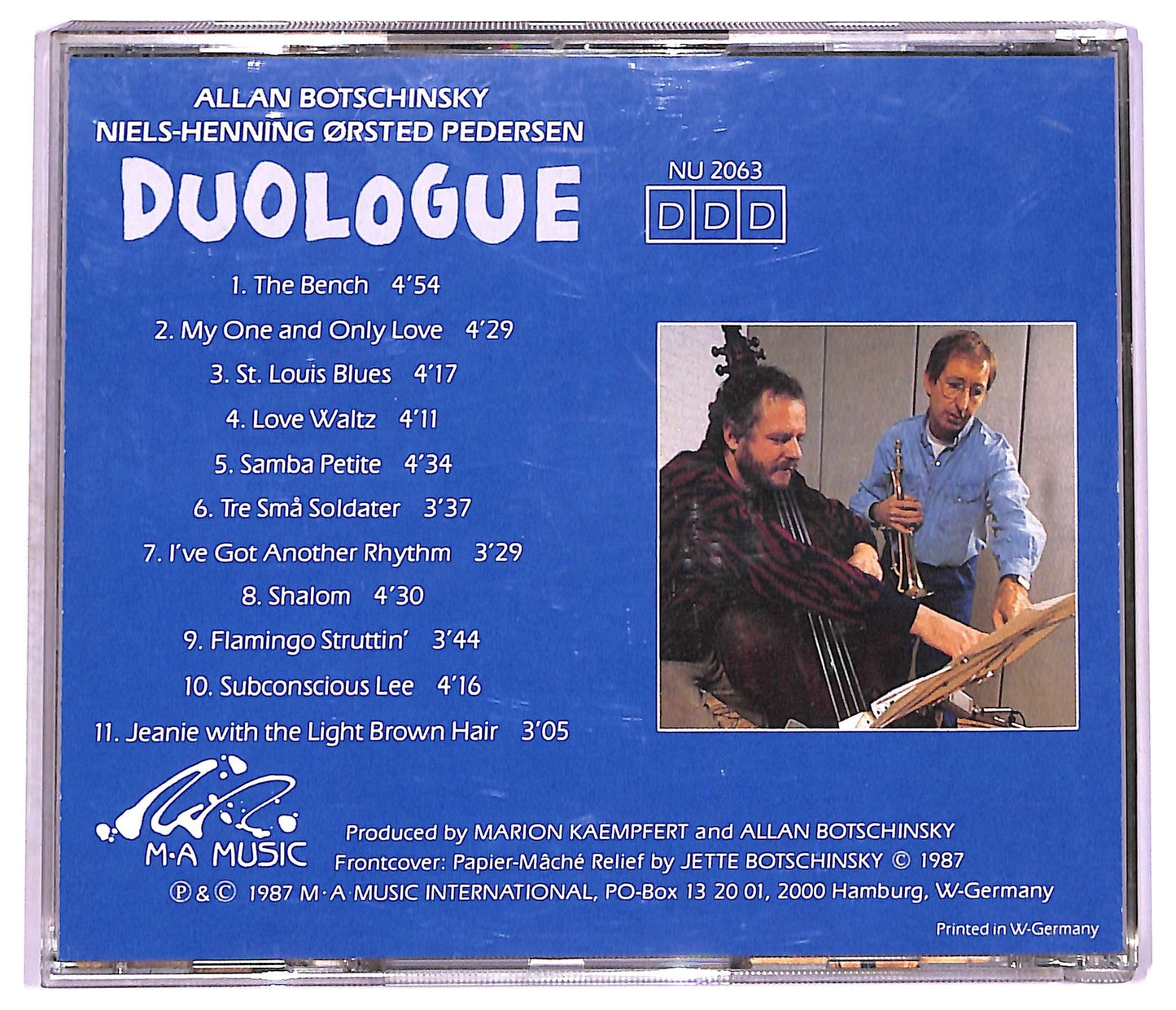 EBOND Allan Botschinsky - N.H. Orsted Pedersen - Duologue CD CD079225