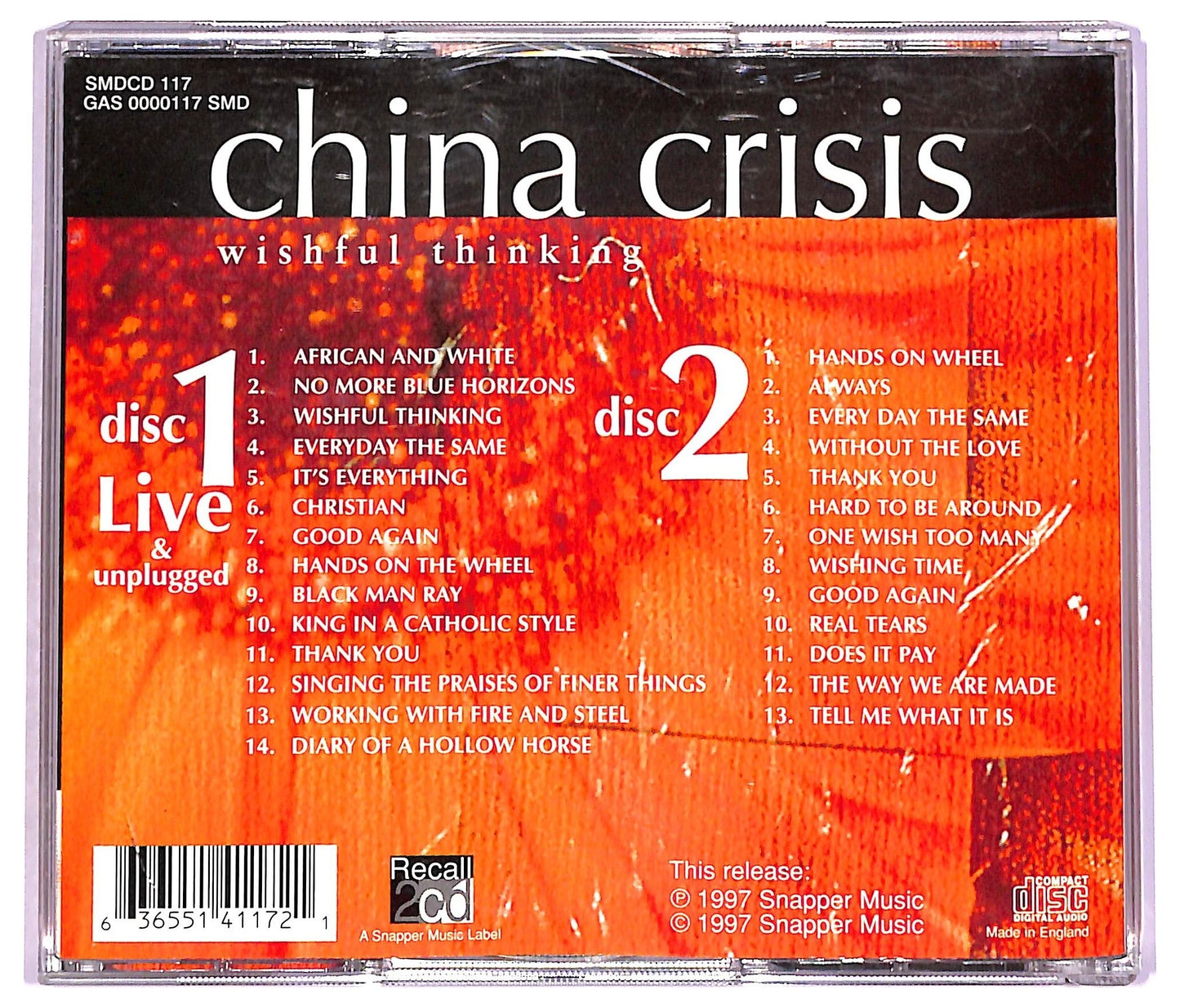 EBOND China Crisis - Wishful Thinking CD CD079253