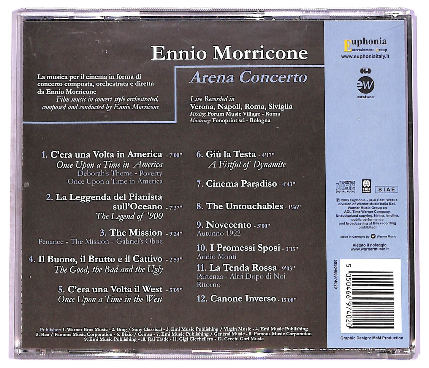 EBOND Ennio Morricone - Arena Concerto CD CD079461