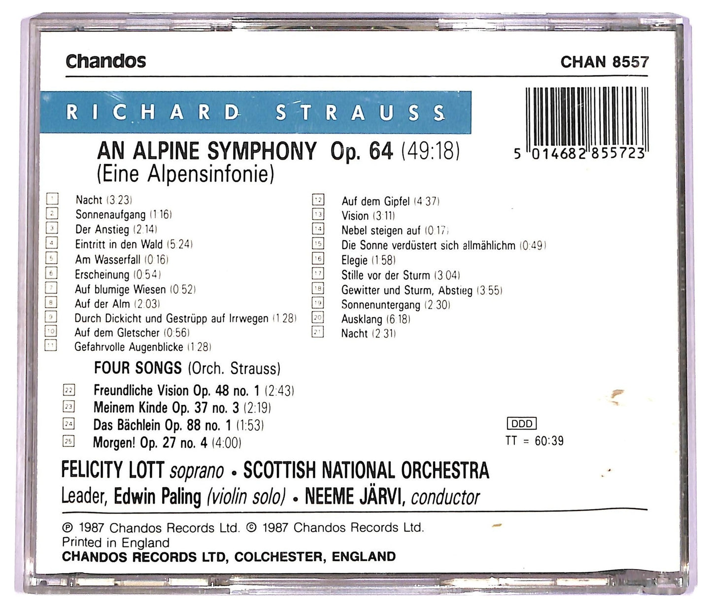 EBOND Richard Strauss - An Alpine Symphony CD CD079546