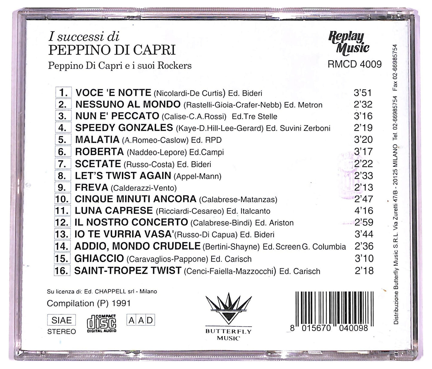 EBOND Peppino Di Capri - I Successi Di Peppino Di Capri CD CD079638