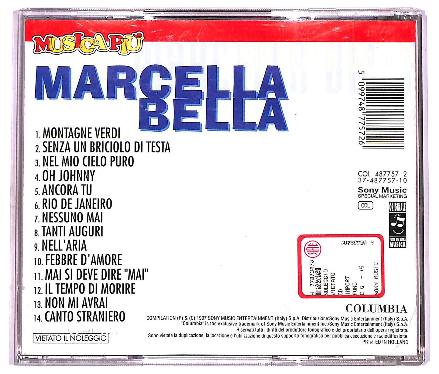 EBOND Marcella Bella - Marcella Bella CD CD079722