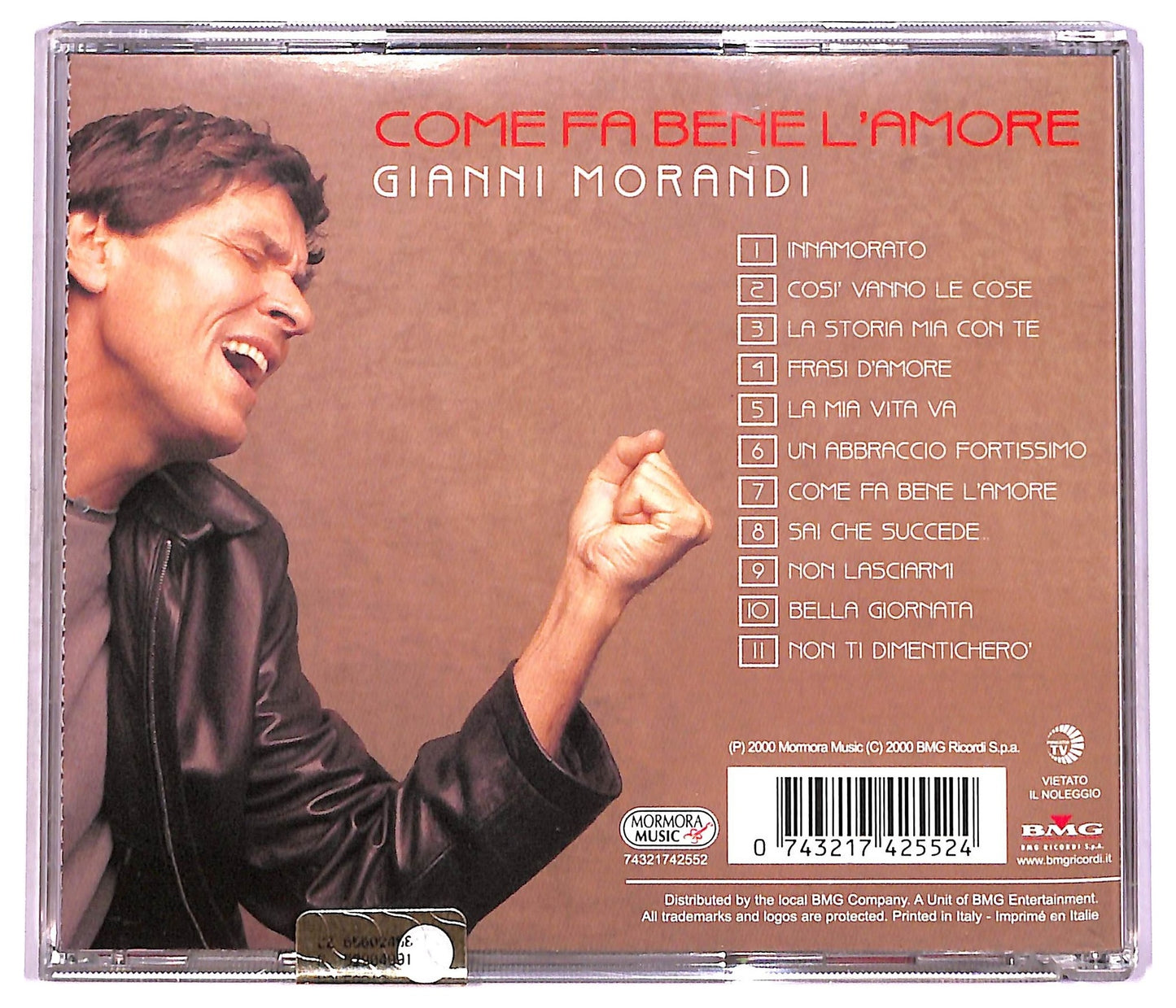 EBOND Gianni Morandi - Come Fa Bene L'amore CD CD079738