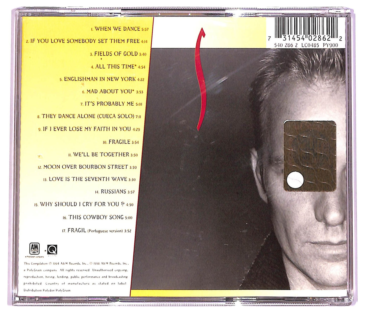 EBOND Sting - Fields Of Gold : The Best Of Sting 1984 - 1994 CD CD079810