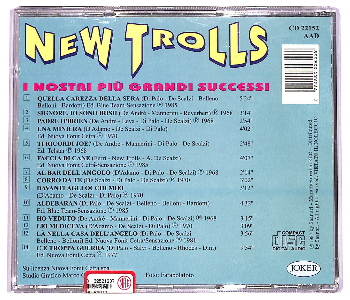 EBOND New Trolls - I Nostri Piu Grandi Successi CD CD079830