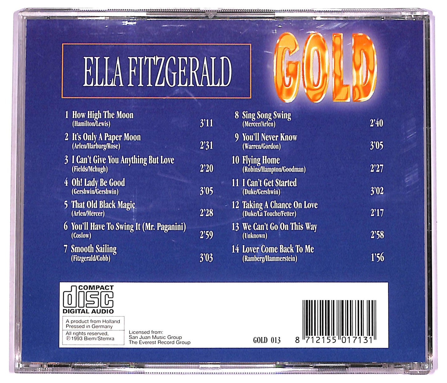 EBOND Ella Fitzgerald - Gold CD CD079832