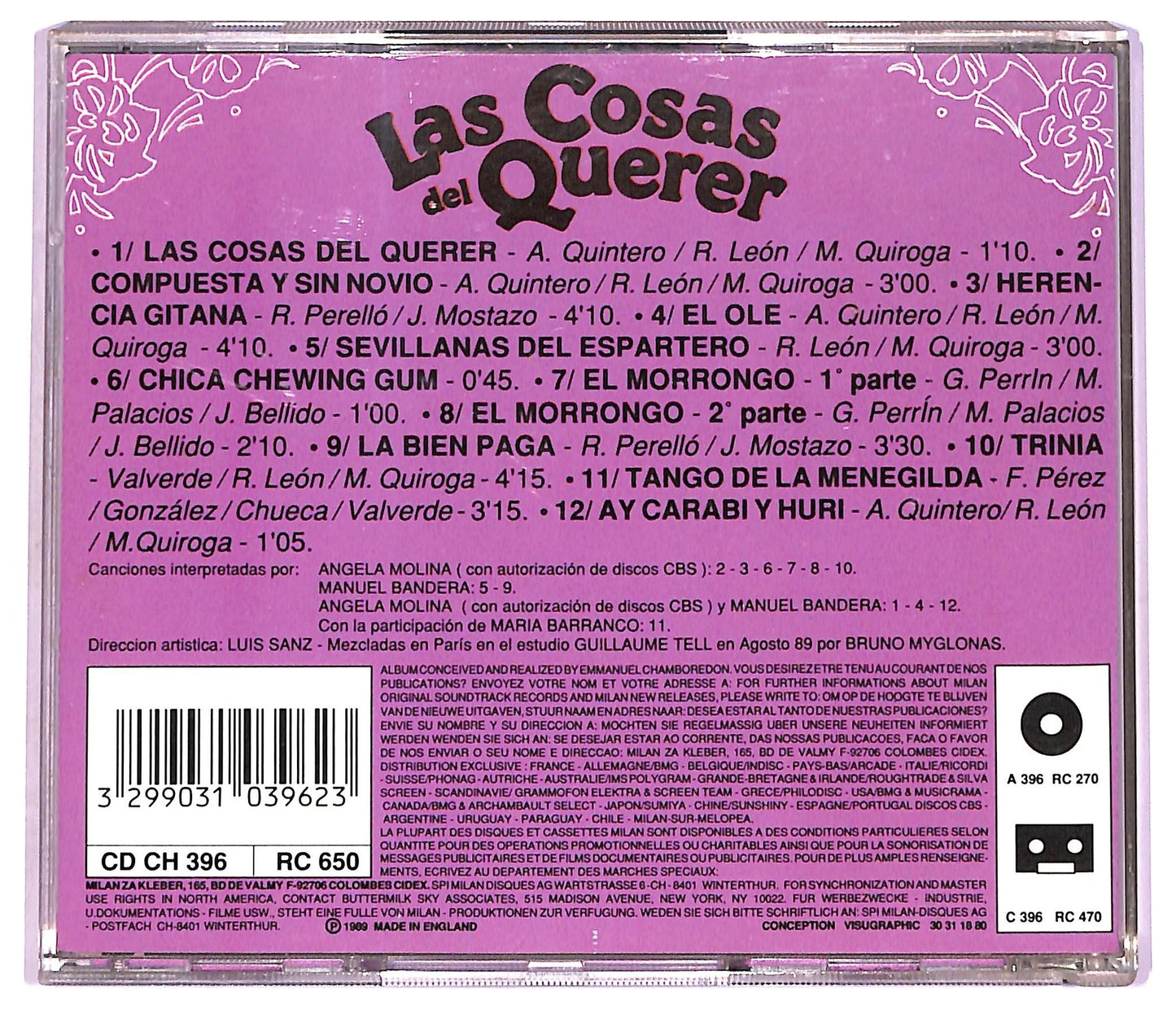 EBOND Angela Molina, Manuel Bandera - Las Cosas Del Querer CD CD079858