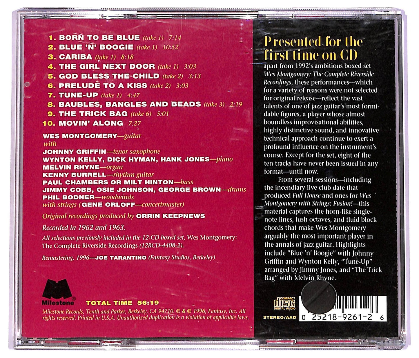 EBOND Wes Montgomery - Encores, Vol. 2:Blue 'n' Boogie CD CD080006