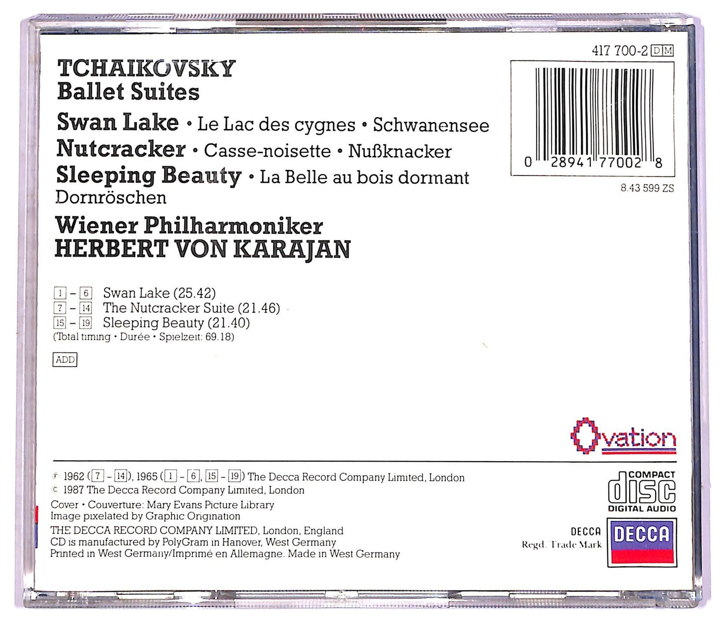 EBOND Tchaikovsky - Ballet Suites CD CD080010