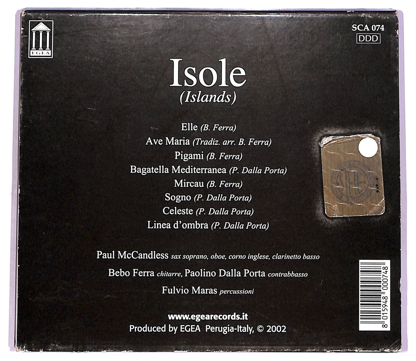 EBOND Various - Isole -Islands CD CD080015