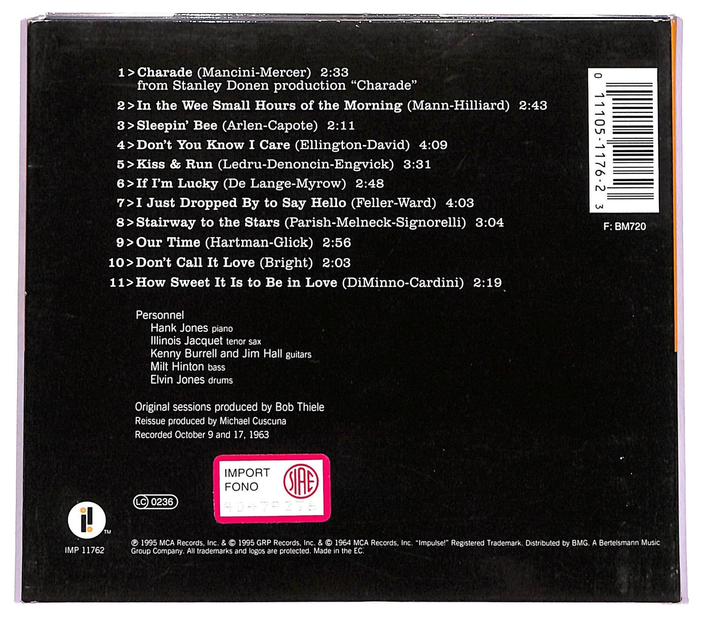 EBOND Johnny Hartman - I Just Dropped By To Say Hello CD CD080032