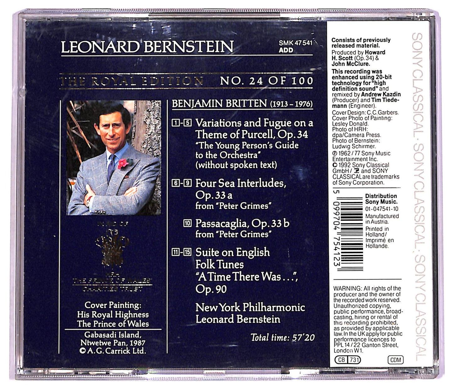 EBOND Leonard Bernstein - Britten Variations & Fugue On A Theme Of Purcell CD CD080044