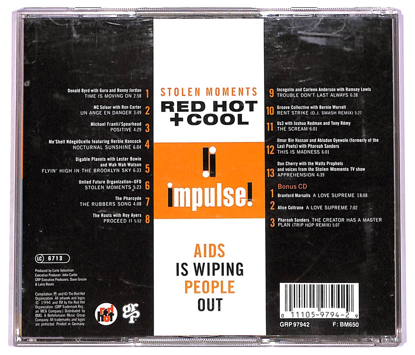 EBOND Various - Stolen Moments: Red Hot + Cool CD CD080105