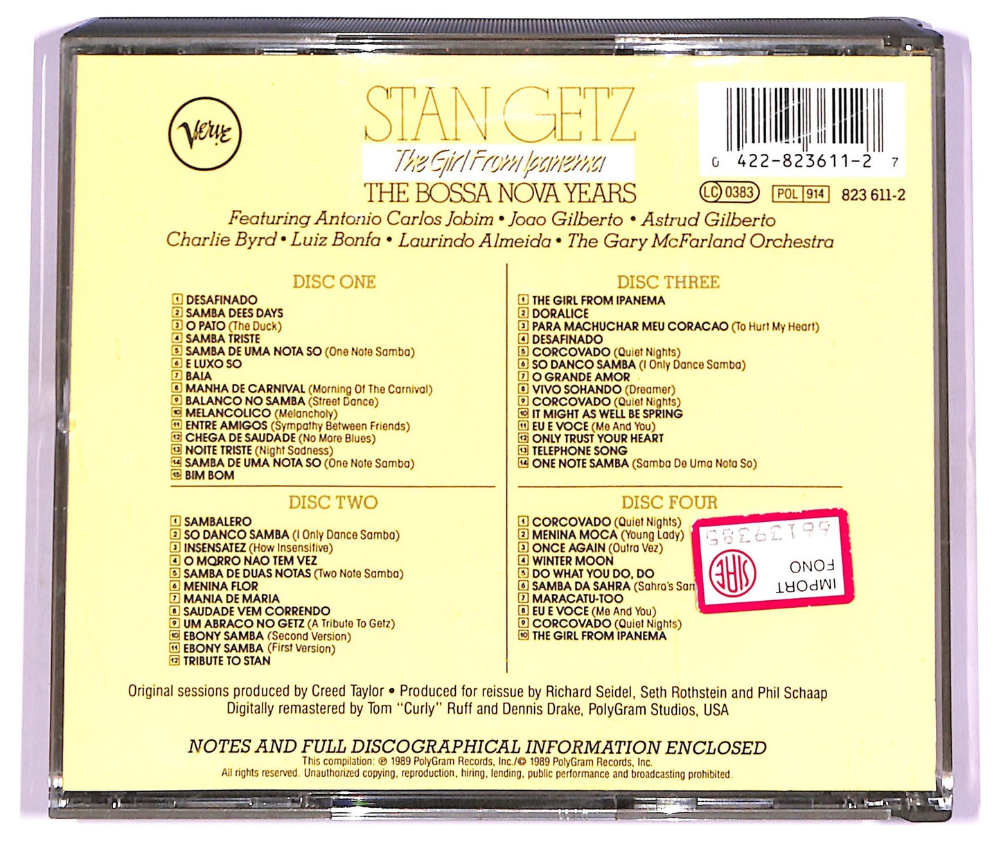 EBOND Stan Getz - The Girl From Ipanema The Bossa Nova Years CD CD080110