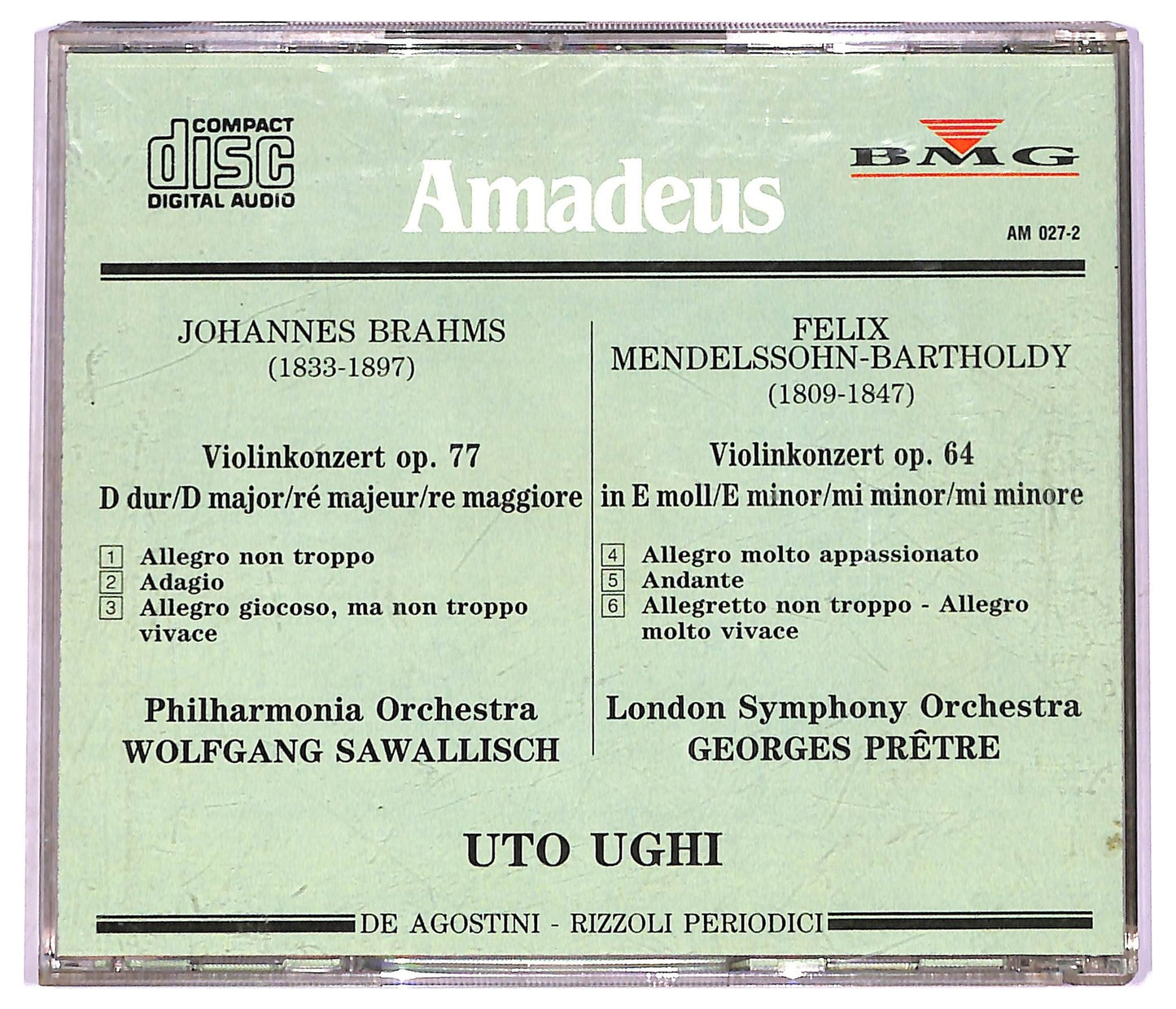 EBOND Brahms Mendelssohn - Concerti Per Violino E Orchestra CD CD080112